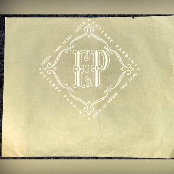 Euterpe Pardini Vintage Italian floral embroidery handkerchiefs NWT - Picture 3 of 11